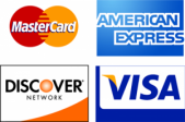 Major Credit Cards Accepted - Visa American Express Discover MasterCard - in 92084